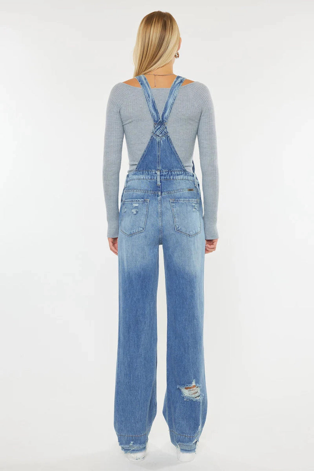 High waisted 2024 denim overalls