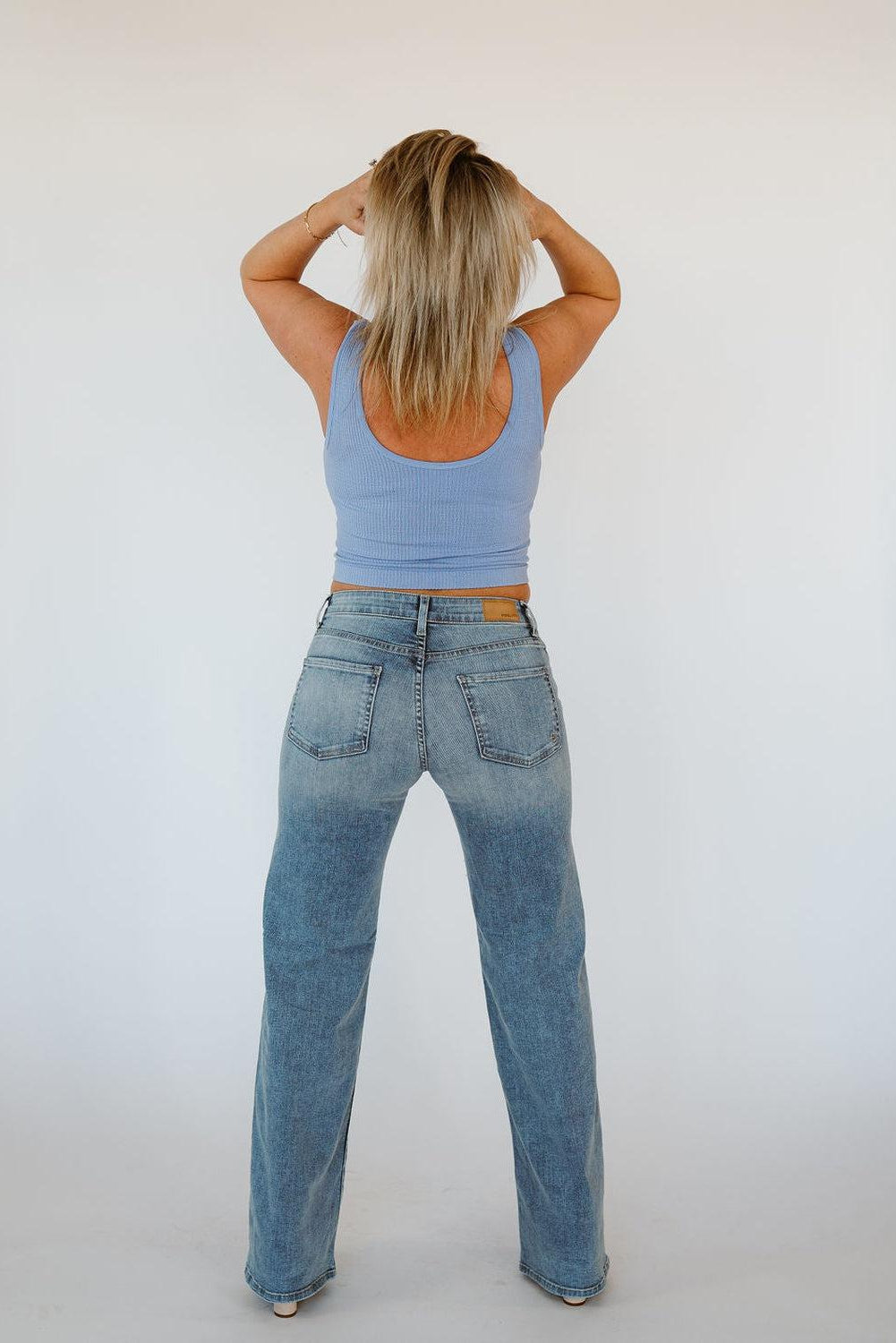 Shop Coco Mid-Rise Wide Leg Light Wash Jean - Free Shipping $150+